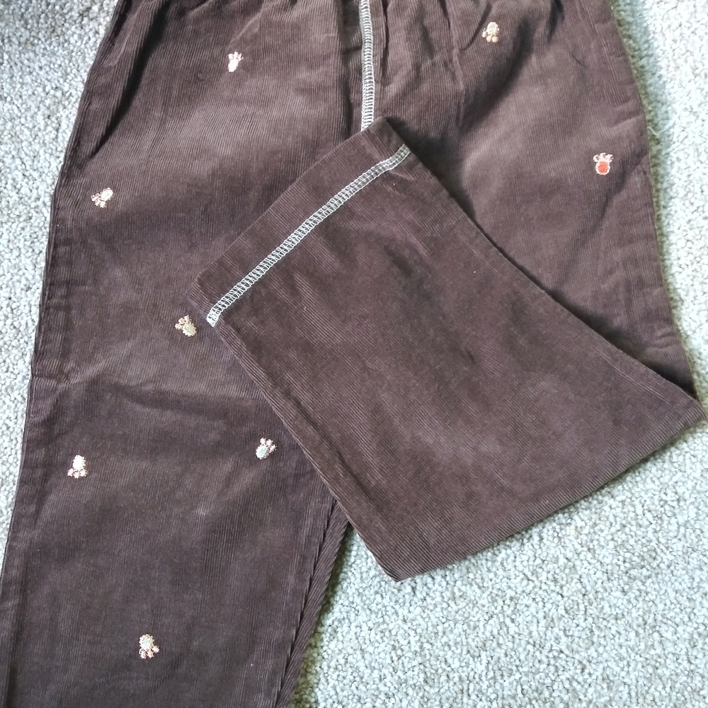 Little Me Brown corduroy pants